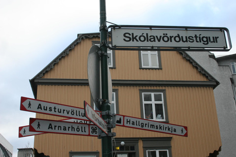 Road sign in Reykjavik