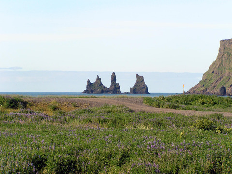 Reynisdrangar, rock formations, on Southern Iceland