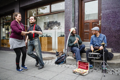 Street musicians in Reykjavik