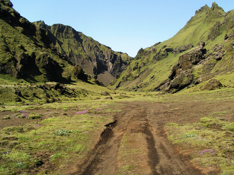 Mountain landscape on Southern Iceland