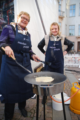 Finnish pancake bakning