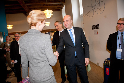 Fredrik Reinfeldt och Helle Thorning-Schmidt