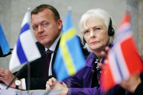 Lars Løkke Rasmussen and Jóhanna Sigurðardóttir