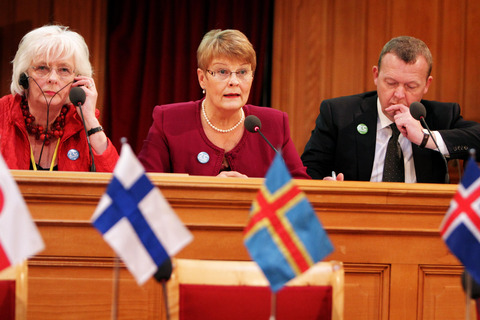 Jóhanna Sigurðardóttir, Maud Olofsson and Lars Løkke Rasmussen