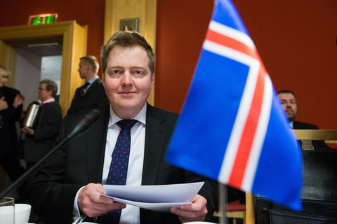 Islands statsminister Sigmundur Davíð Gunnlaugsson