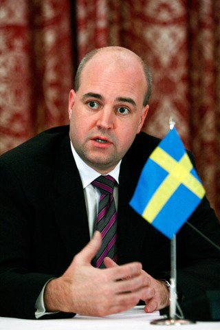 Sveriges statsminister Fredrik Reinfeldt under Nordiska Rådets session i Oslo, 2007