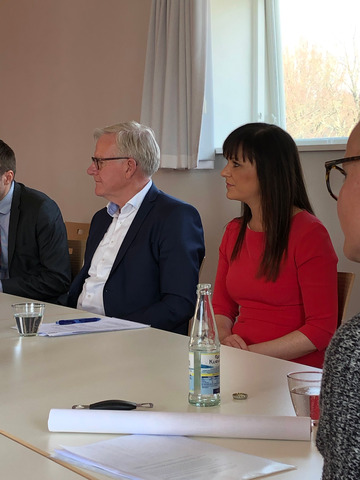 Besøg af innovationsminister Sophie Løhde på daghjemmet Skovvang april 2019