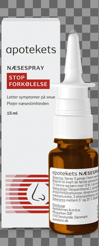 Apotekets Næsespray Stop Forkølelse 15ml