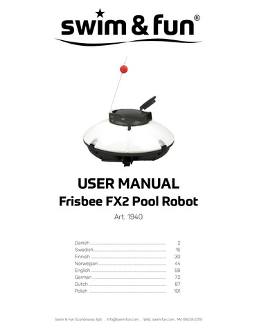 Frisbee Pool Robot