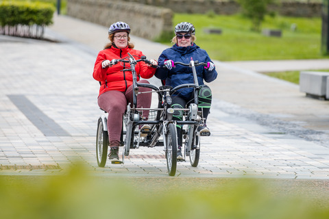 Cycling UK/WheelNess, all ability cycling sessions attended by adventurer and paralympian Karen Darke.
