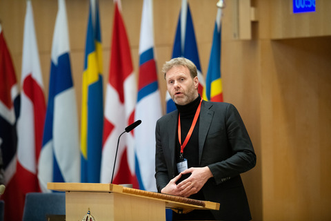 Kolbeinn Óttarsson Proppé speaks at Riksdagen