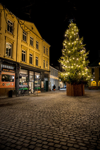 Julepynt på gågaden i Sønderborg 2019 0122