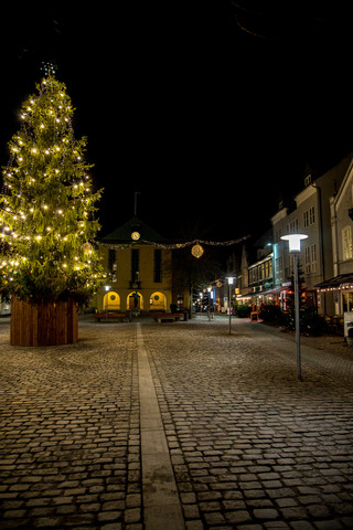 Julepynt på gågaden i Sønderborg 2019 0130