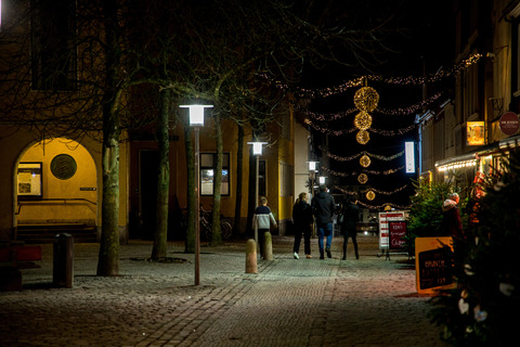 Julepynt på gågaden i Sønderborg 2019 0138