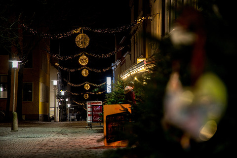 Julepynt på gågaden i Sønderborg 2019 0146