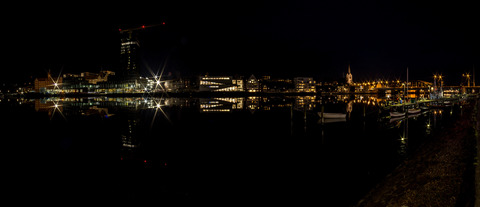 Aftenstemning på havnen i Sønderborg