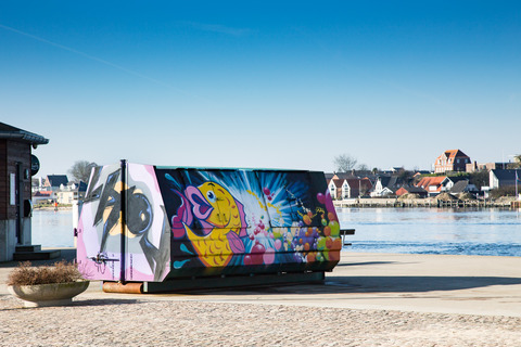 Affaldscontainer på havnen_Sønderborg_havn