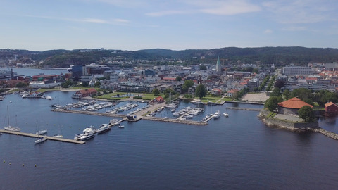 Kristiansand sentrum drone 2 redigert foto Morten Torjussen