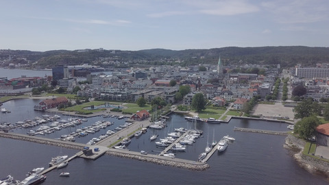 Kristiansand sentrum drone 3 foto Morten Torjussen
