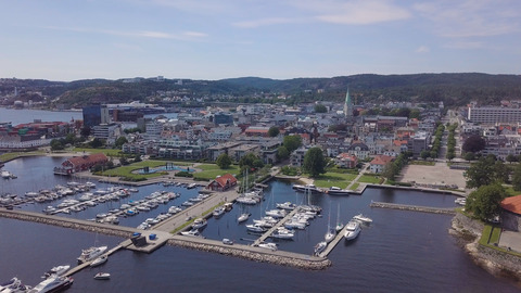 Kristiansand sentrum drone 3 redigert foto Morten Torjussen
