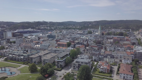 Kristiansand sentrum drone 4 foto Morten Torjussen