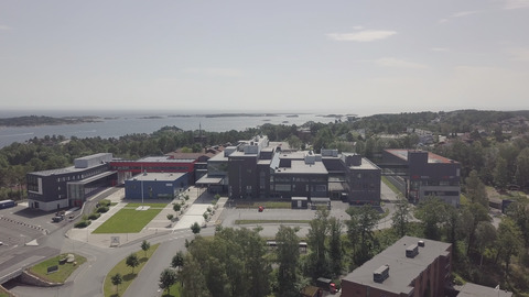 Grimstad campus drone 2 foto Morten Torjussen