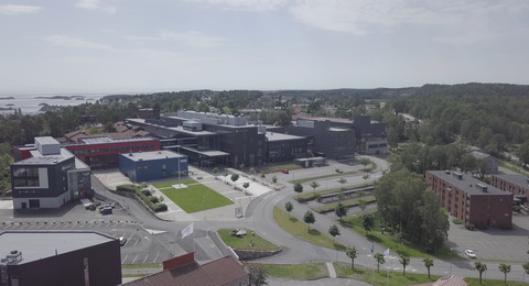 Grimstad campus drone 4 foto Morten Torjussen