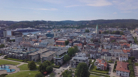 Kristiansand sentrum drone 4 redigert foto Morten Torjussen