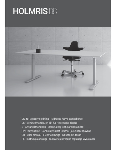 Electrical Height Adjustable Desks - User Guideborde.pdf