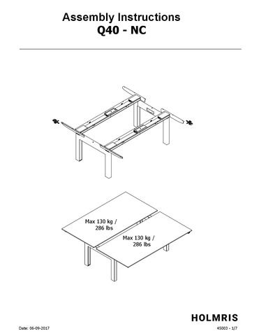 Q40 - Assembly Instructions