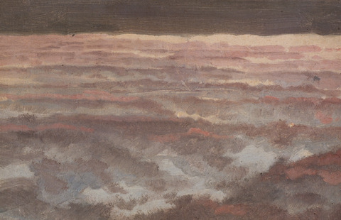 P.S. Krøyer: ” Aftenhimmel. Overskyet”. (1873). Skagens Kunstmuseer