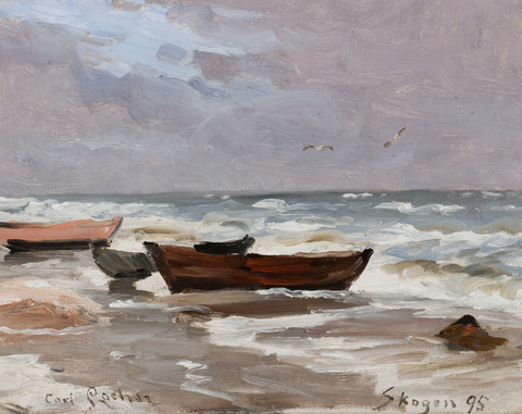 Carl Locher: ” Skagen Sønderstrand. Storm”. 1895. Skagens Kunstmuseer
