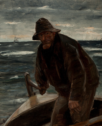 Michael Ancher: ” Til rors”. (1904). Skagens Kunstmuseer