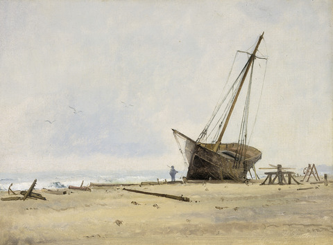 Holger Drachmann: ”Stranding. Skagen”. 1876. Skagens Kunstmuseer