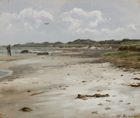 Wilhelm Xylander: ” Klitter ved Skagen Nordstrand”. (1884). Skagens Kunstmuseer