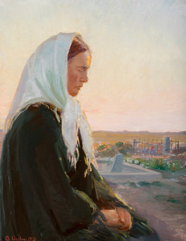 Anna Ancher: ”Ved graven”. 1913. Skagens Kunstmuseer