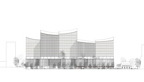 Ny By  og Forvaltningsret i Malmø Henning Larsen Architects 200 Elevation North