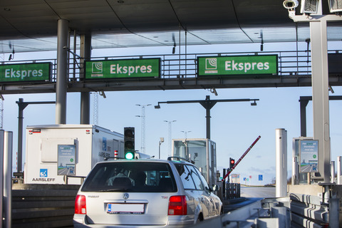 Storebælt toll station Express lane