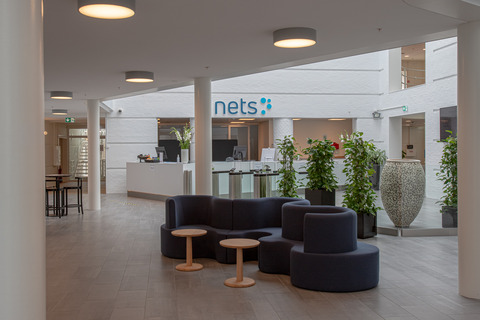 Nets logo reception furnitures