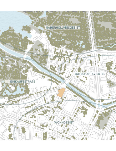 Context site map DE B One Berlin Hyp HQ C.F. Møller Architects BHPSIT01