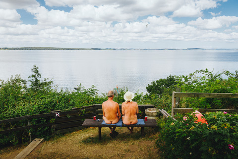 Solbakken Camping naturist udsigt bænk Isefjorden Hornsherred Lejre
