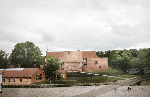 Nyborg Slot kig fra rådhuset JAJA architects beskåret 14.12.2020