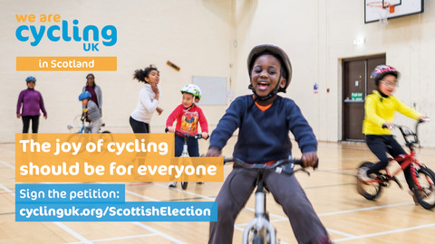 Joy of cycling   Cycling UK in Scotland election campaign FB Twitter