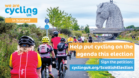 Cycling on agenda   Cycling UK in Scotland election campaign FB Twitter