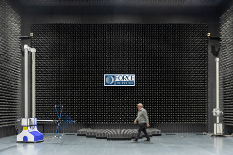 Radiodæmpet EMC testkammer på 13 x 20 meter