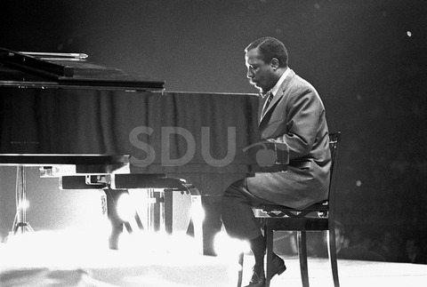 Thelonious Monk. Performing at Essen Jazz Festival, Germany, 1961