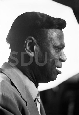 Earl Hines. Plays the piano and sings at a concert, Copenhagen, 1966