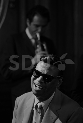 Earl Hines and Mike Zwerin. Practicing before leaving New York, for a State Department Tour, of Russia, 1966