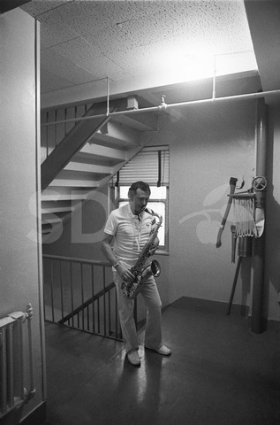 Stan Getz. Backstage, New York, 1976