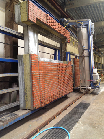 Brick panel production